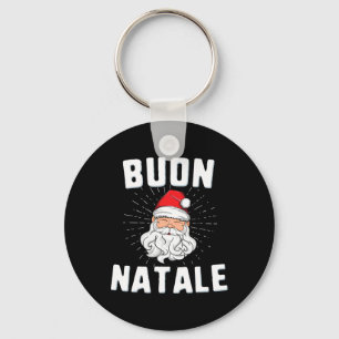 Buon natale christmasitaly italian Santa babbo Nyckelring