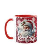 Buon Natale con Babbo Natale italiensk