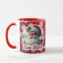 Buon Natale con Babbo Natale italiensk Mugg