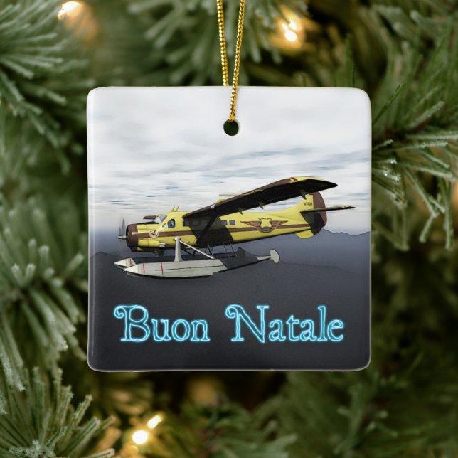 Buon Natale - de Havilland DH3-C Otter Julgransprydnad Keramik (Träd)