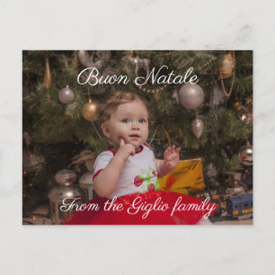 Buon natale   ditt foto vykort
