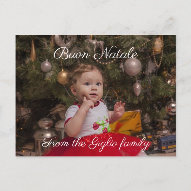 Buon natale | ditt foto vykort (Framsida)