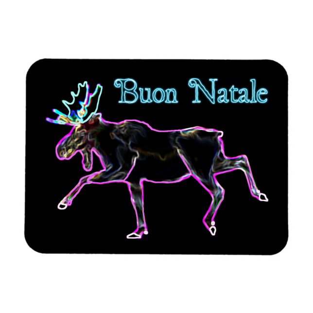 Buon Natale - Electric Moose Magnet (Horisontell)