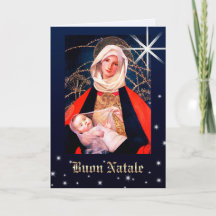 Buon Natale. Fine Art Christmas Card in Italian