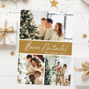 Buon Natale-fotocollage Julkort