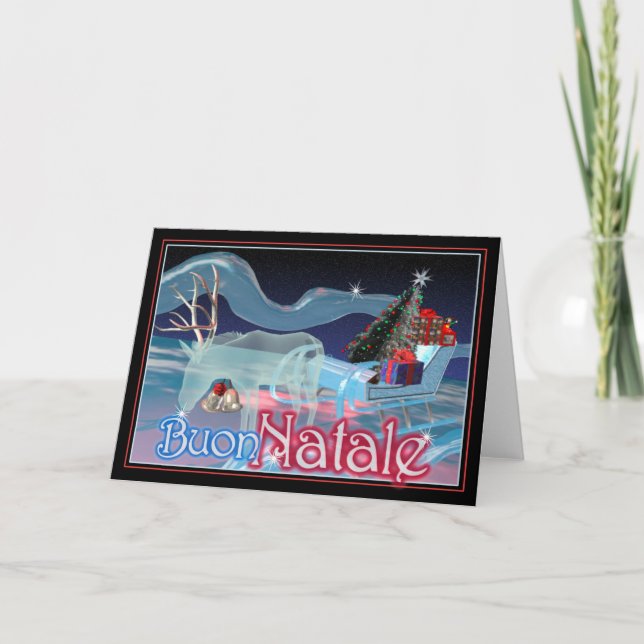 Buon Natale - god jul Helgkort (Framsida)