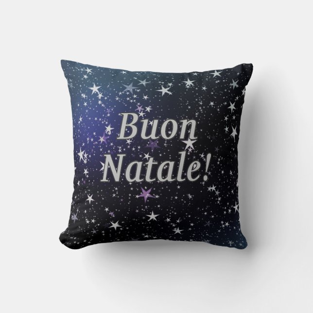 Buon Natale! god jul på italienska wf Kudde (Framsida)