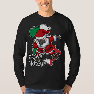 Buon Natale Italia Italia Jultomten I T Shirt