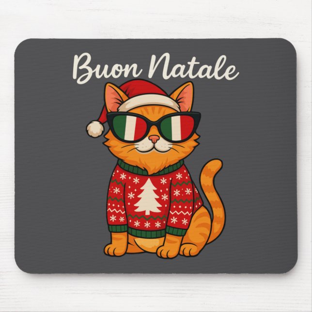 Buon Natale Italian Cat Christmas, Italy Pride Hol Musmatta (Framsidan)