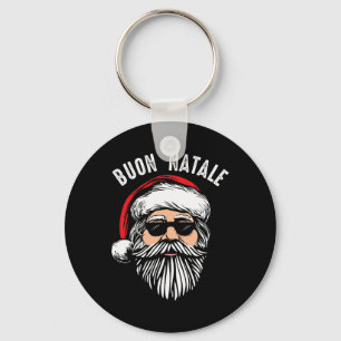 Buon natale italian jultomten babbo lustig christ nyckelring
