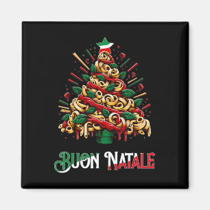 Buon natale italian pasta julgran julafton för magnet