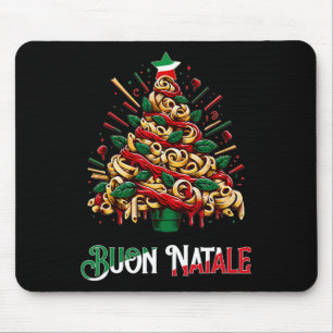 Buon natale italian pasta julgran julafton för musmatta