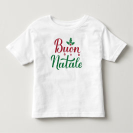 Buon Natale Italiana God jul Holly T Shirt