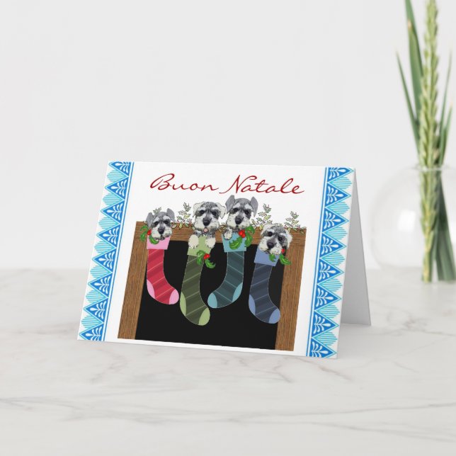 Buon Natale italienarejulkort Helgkort (Framsida)