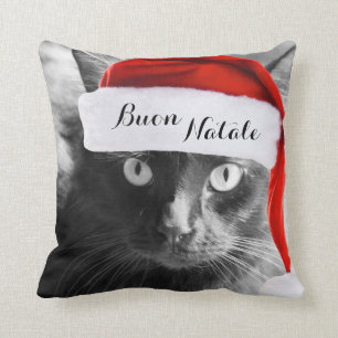 Buon Natale, italiensk kattjul kudder Kudde