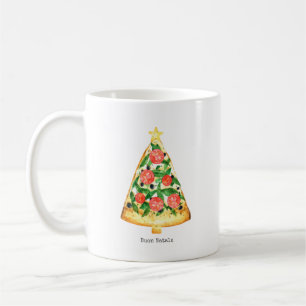 Buon Natale Italienska God jul Pizza Slice Kaffemugg