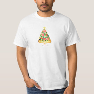 Buon Natale Italienska God jul Pizza Slice T Shirt