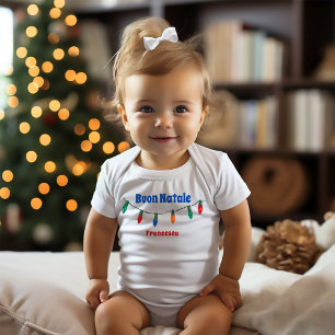 Buon Natale Italienska julen Ljus T Shirt
