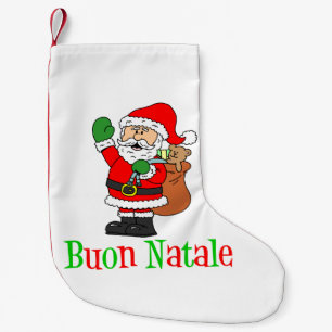 Buon Natale Italienska julfesten Liten Julstrumpa