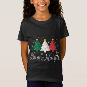 Buon Natale Italienska Julgran - Julafton T Shirt