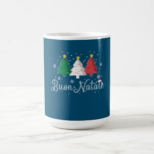 Buon Natale Italienska Julgran Kaffemugg