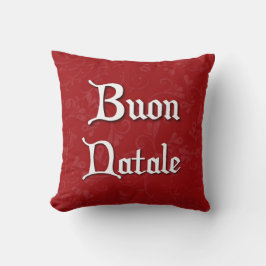 Buon Natale Italienska julpillow Kudde