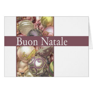 Buon Natale - Italienskt julkort Hälsningskort