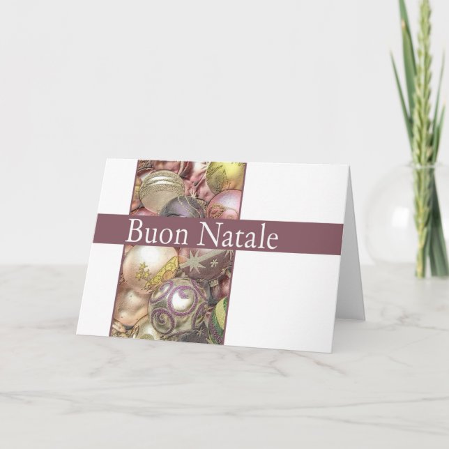 Buon Natale - italienskt julkort Helgkort (Framsida)