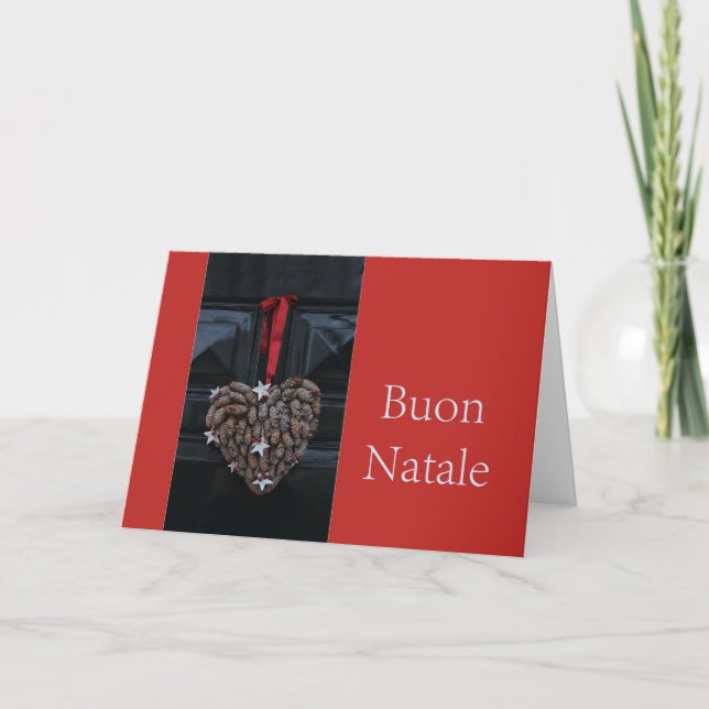 Buon Natale - italienskt julkort Helgkort (Framsida)