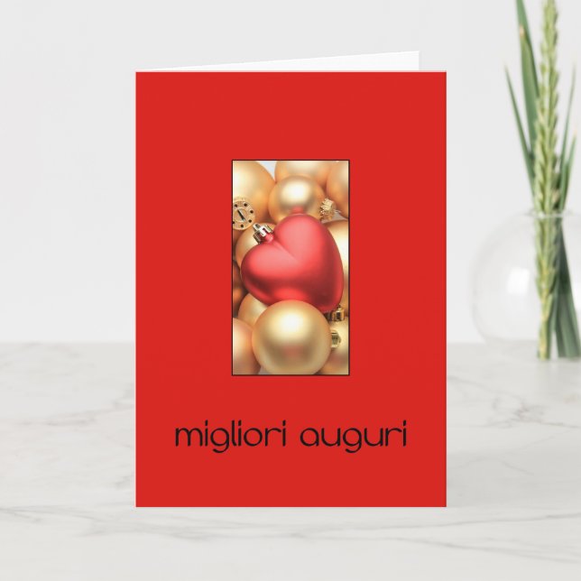 Buon Natale - italienskt julkort Helgkort (Framsida)