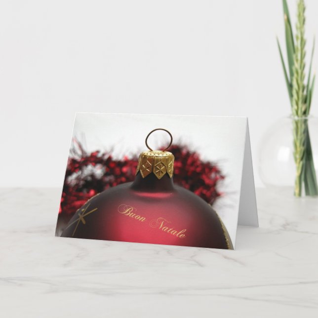 Buon Natale - italienskt julkort Helgkort (Framsida)