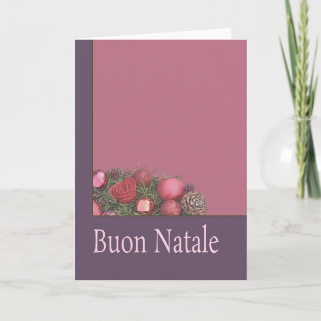 Buon Natale - Italienskt julkort Helgkort (Framsida)