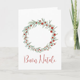Buon Natale, italienskt julkort Helgkort