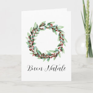 Buon Natale, italienskt julkort Helgkort