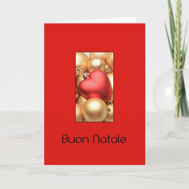 Buon Natale - italienskt julkort Helgkort (Framsida)