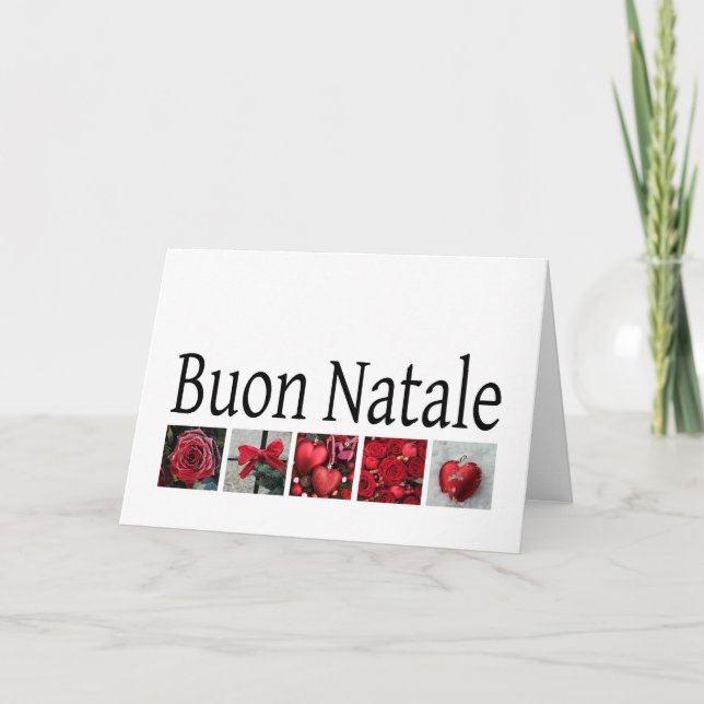 Buon Natale - italienskt julkort Helgkort (Framsida)