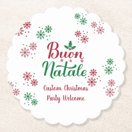 Buon Natale Italy God jul Underlägg Papper