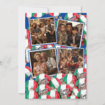 Buon Natale jul Royal Blue Hälsning