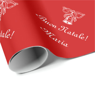 Buon Natale jul som slår in anpassningsbar för Presentpapper