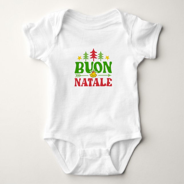 Buon Natale jul T Shirt (Framsida)
