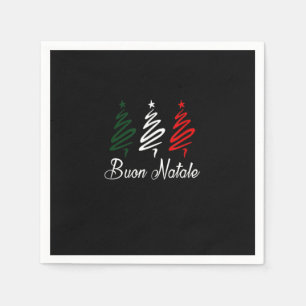 Buon Natale jul T Shirt Pappersservett