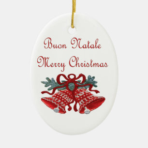Buon Natale Julgransprydnad Keramik