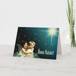 Buon Natale. Julkort på italienska Helgkort