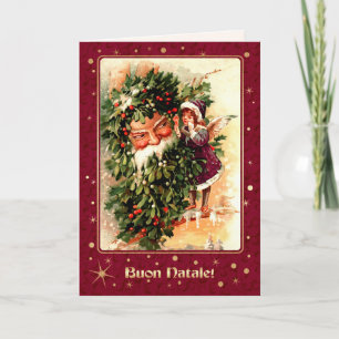 Buon Natale. Julkort på italienska Helgkort