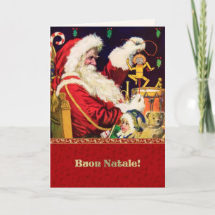 Buon Natale. Julkort på italienska Helgkort
