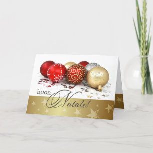 Buon Natale. Julkort på italienska Helgkort