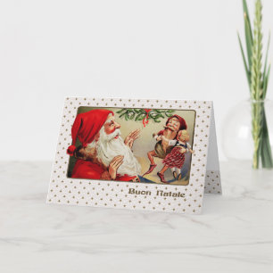 Buon Natale. Julkort på italienska Helgkort