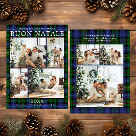 Buon Natale Multi Photo Grönt Play Julkort