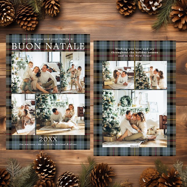 Buon Natale Multi Photo Play Julkort (Skapare uppladdad)
