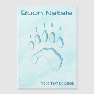 Buon Natale - Polar Bear Paw-utskrift